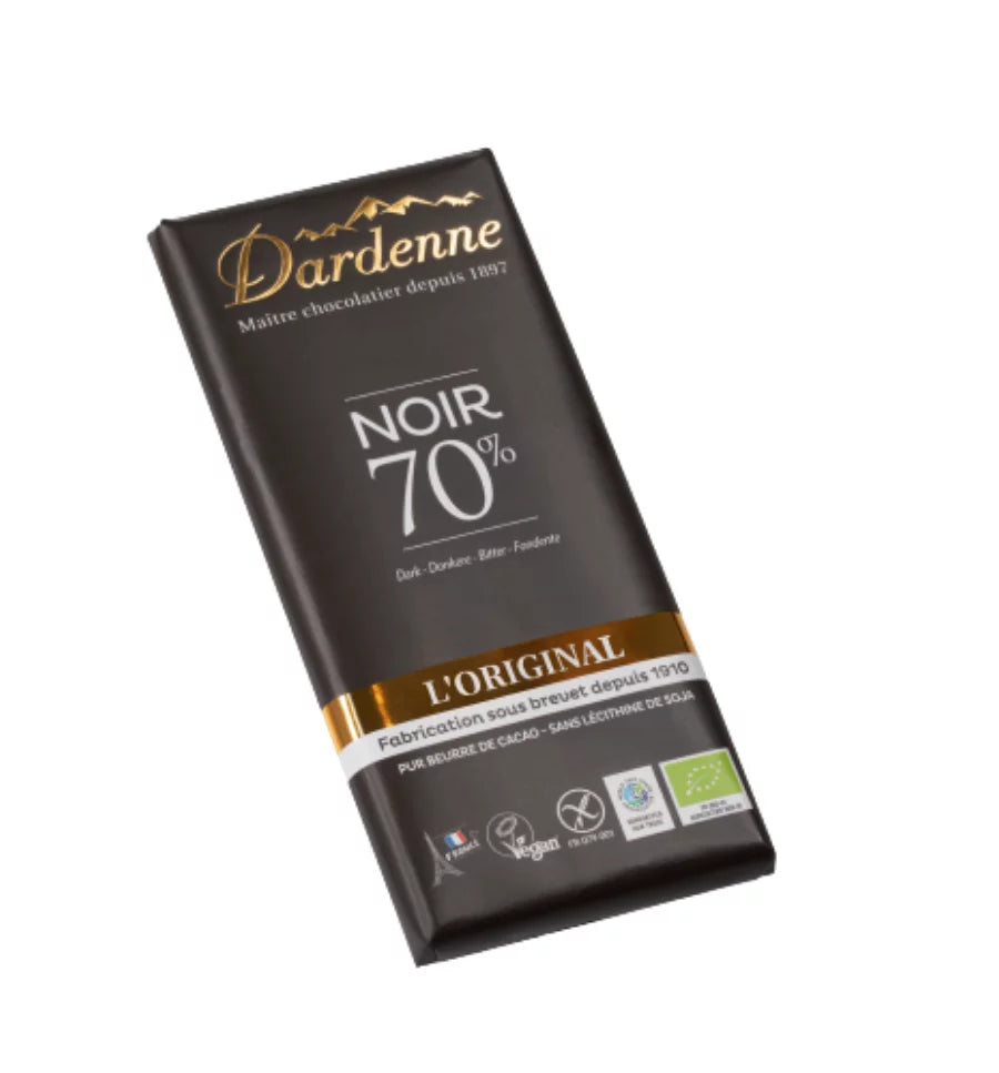 Tablette "L'ORIGINAL" Chocolat Noir Bio 70% - 80g