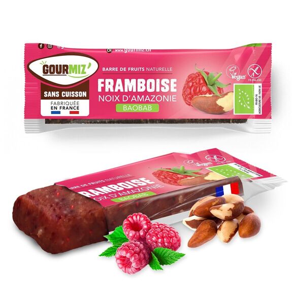 Barre de fruits BIO - framboises, noix d'Amazonie & fruit du baobab, vegan, sans gluten (5 ACHETÉES 1 OFFERTE sur toute la gamme !)