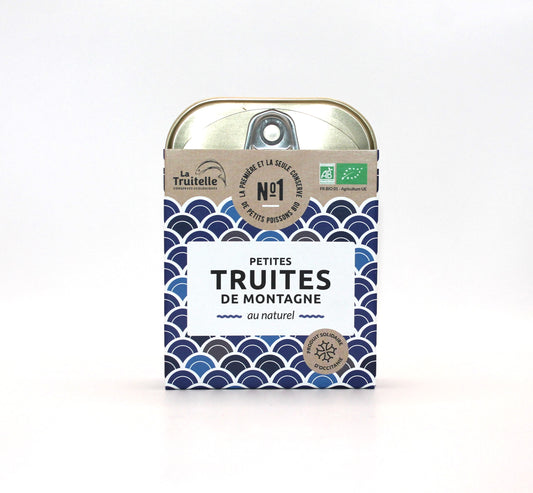 Petites Truites de montagnes Bio au naturel - 100g