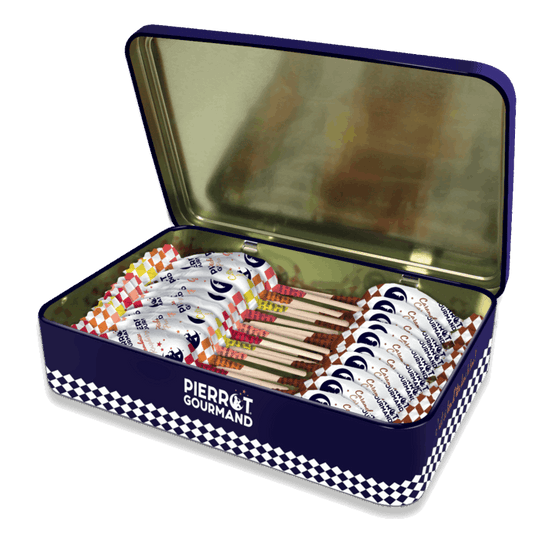 Boîte collector - 20 sucettes fer de lance fruits & caramel