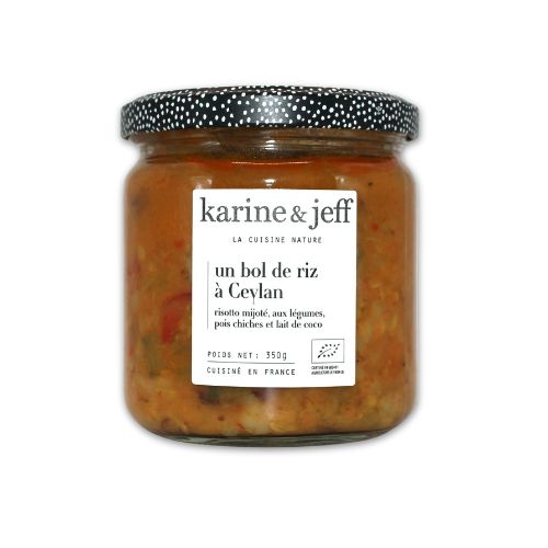 Bol bio riz à Ceylan 350g, mélange de riz complet, légumes et épices.