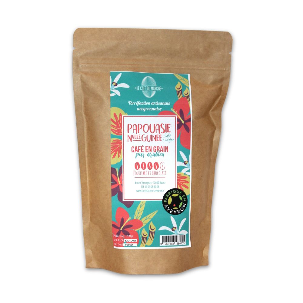 Café en grain Papouasie Nouvelle Guinée 250g