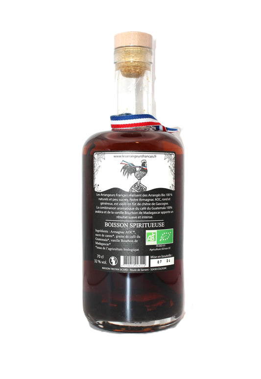 Armagnac Arrangé Bio Café & Vanille - 70cl