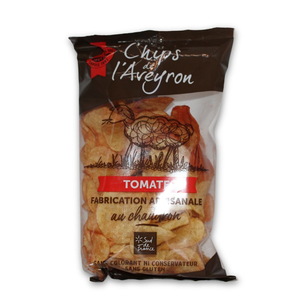 Chips Tomate artisanales de l'Aveyron - 125g