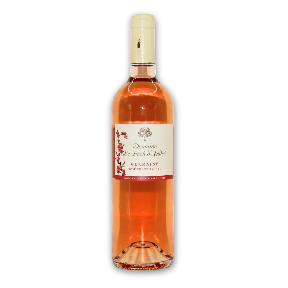 Bouteille de rosé Germaine Mourvèdre bio