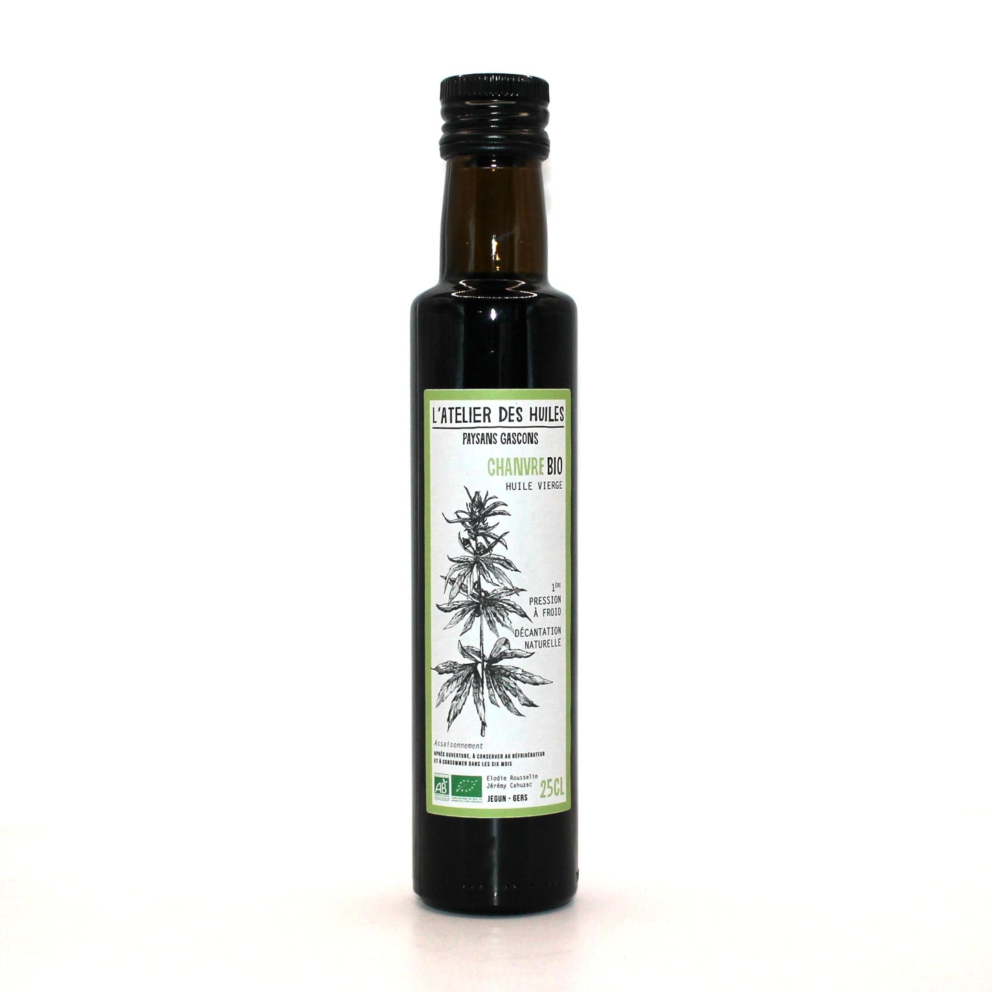 Huile de Chanvre bio du Gers 25cl