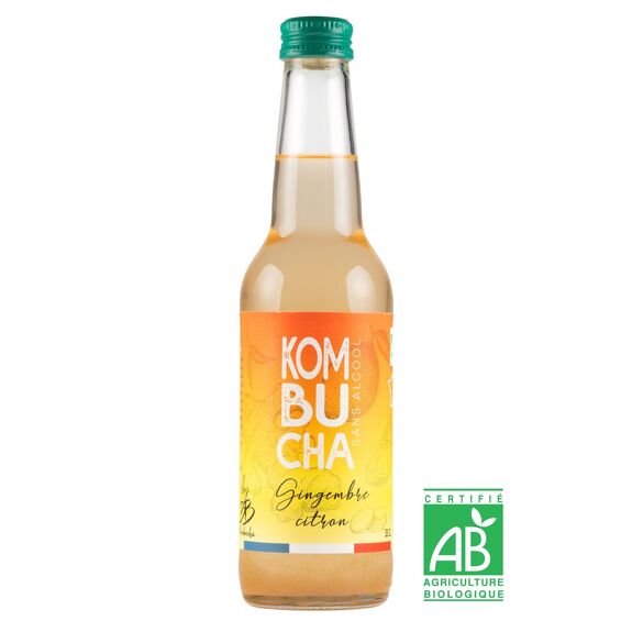 kombucha bio gingembre citron bergamote