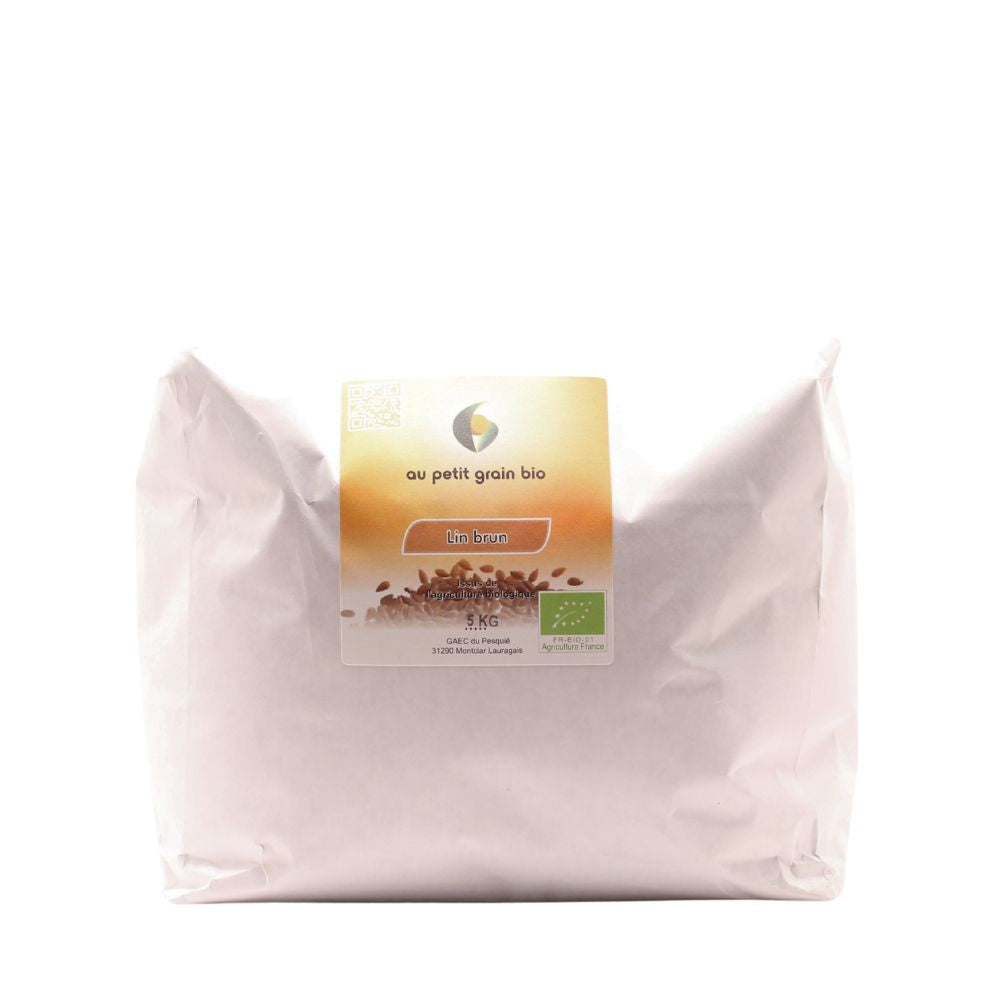 Lin brun bio VRAC | au petit grain bio