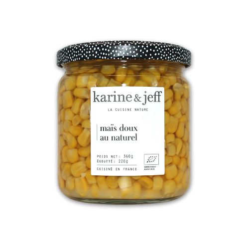 Maïs doux bio au naturel