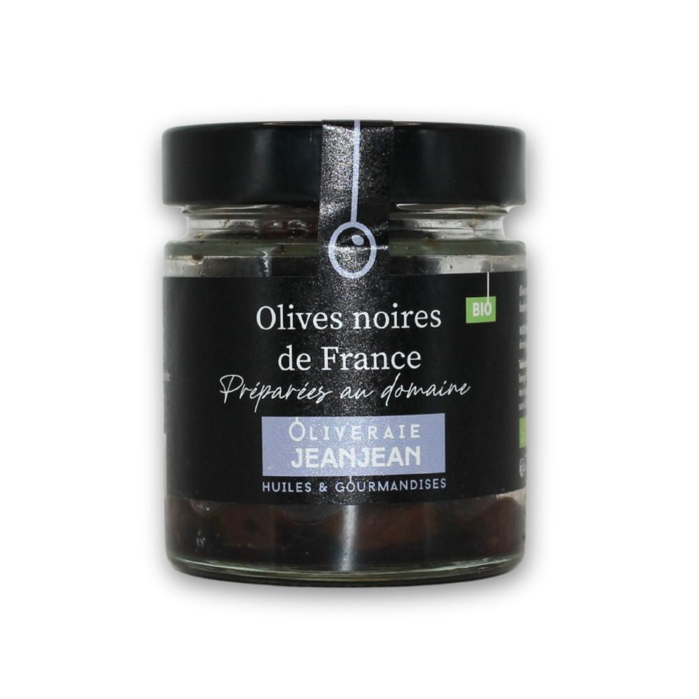 Olives noires bio de France 120g Oliveraie Jeanjean