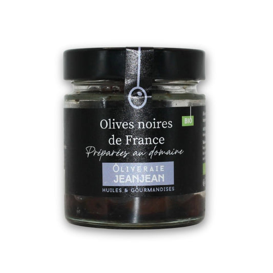 Olives noires bio de France 120g Oliveraie Jeanjean