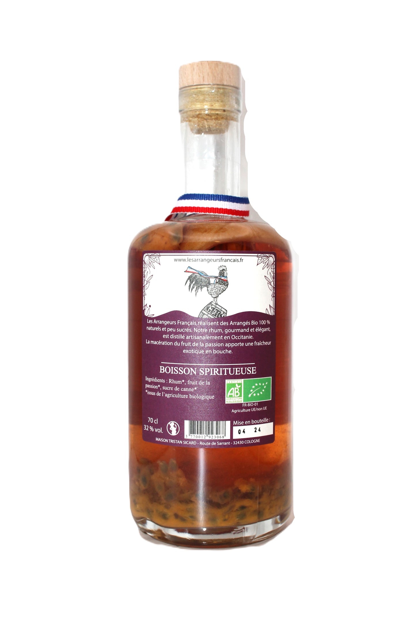 Rhum Arrangé Bio Fruit de la passion - 70cl