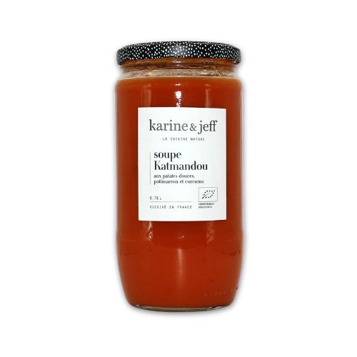 Soupe Katmandou bio 78cl, patates douces et épices parfumées
