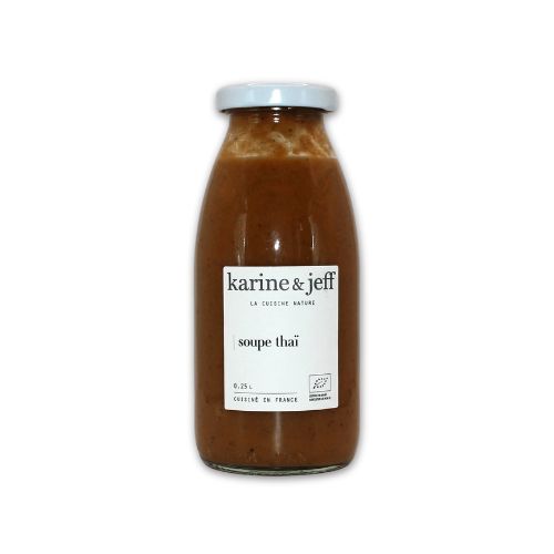 Soupe thaï bio 25cl, saveurs exotiques et naturelles