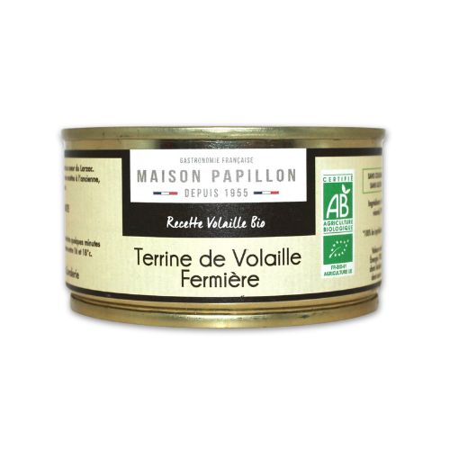 Terrine bio 100% volaille - Maison Papillon