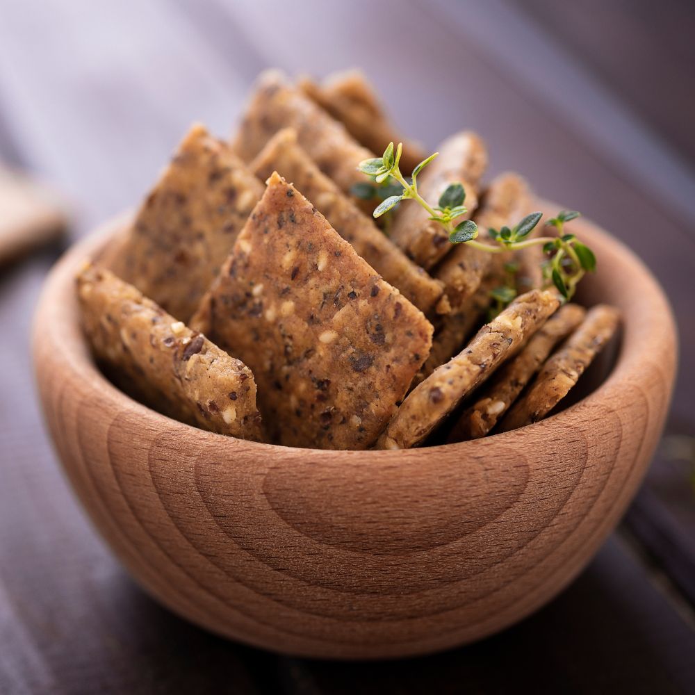 Crackers bio aux graines de courge et quinoa