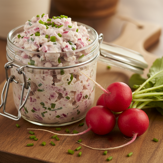 Des rillettes de radis maison au fromage frais