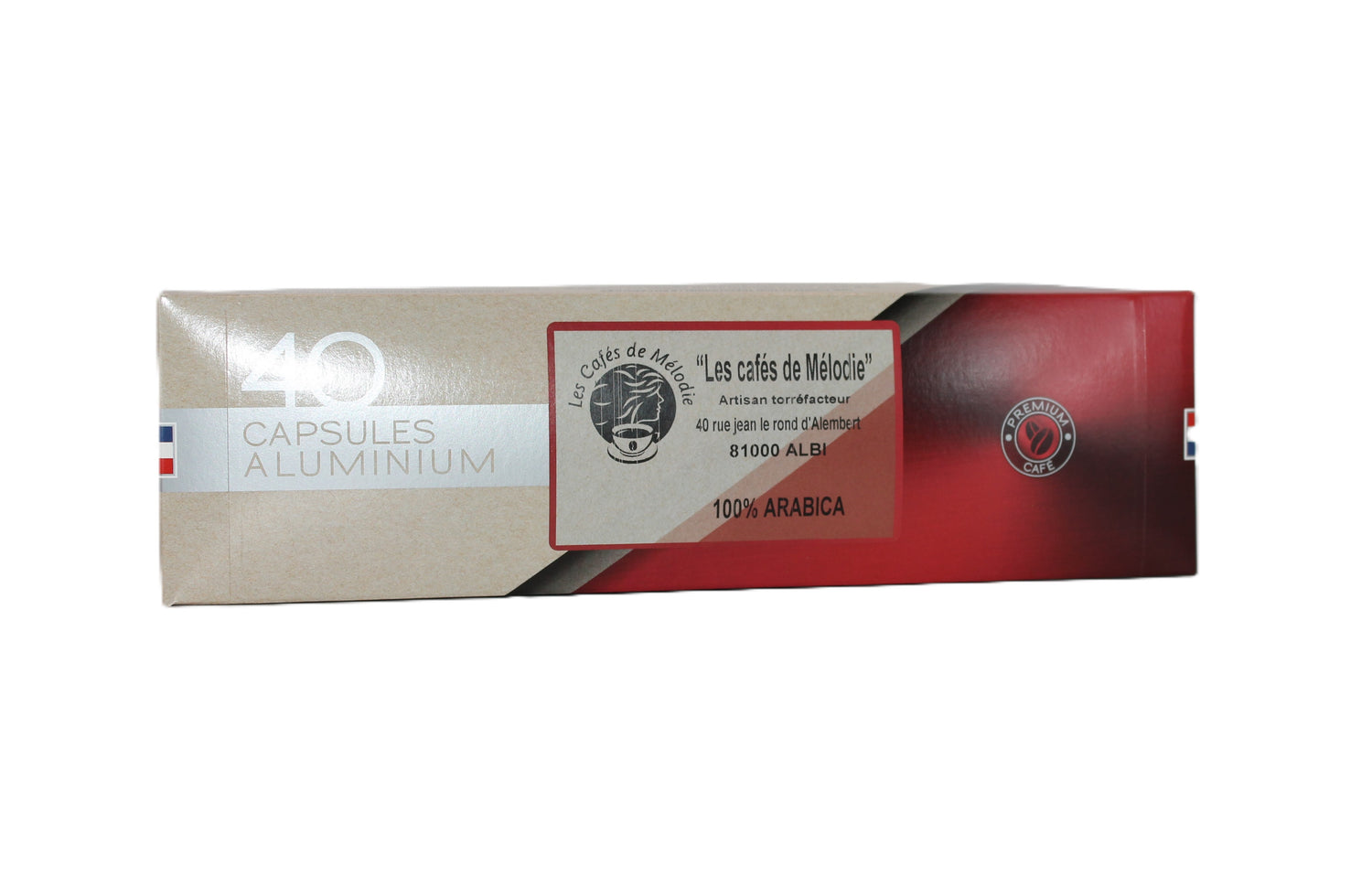 Capsules compatibles Nespresso 100% Arabica - boîte de 40 capsules