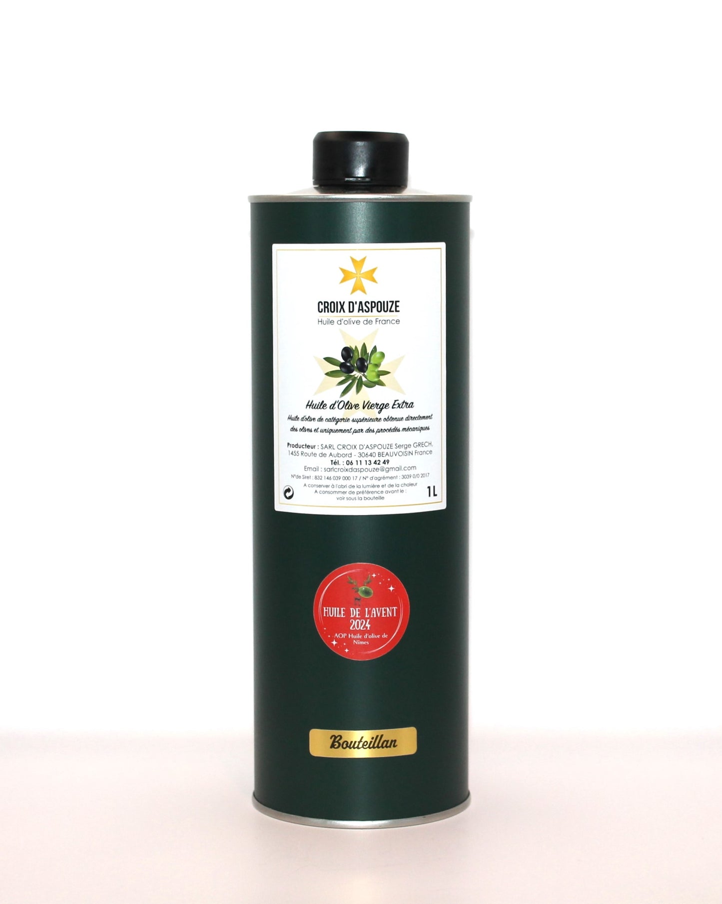 Huile d'olive vierge extra AOP de Nîmes - 1L