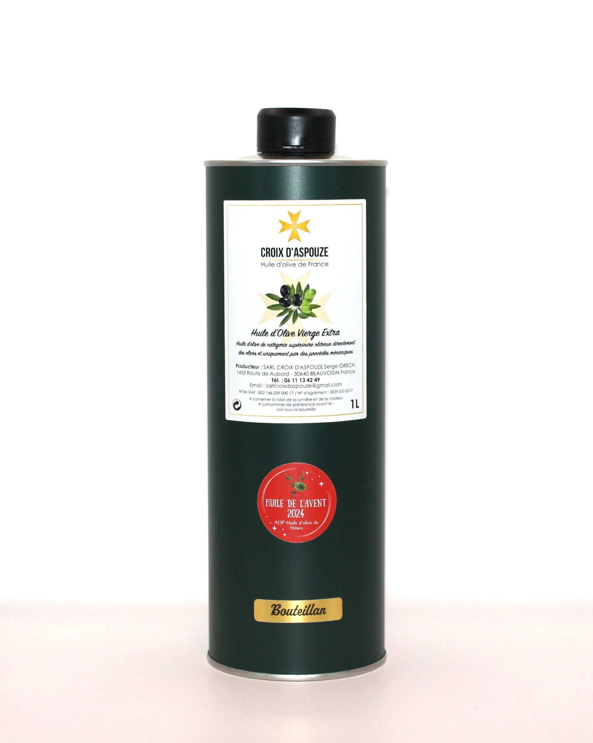 Huile d'olive vierge extra AOP de Nîmes - 1L