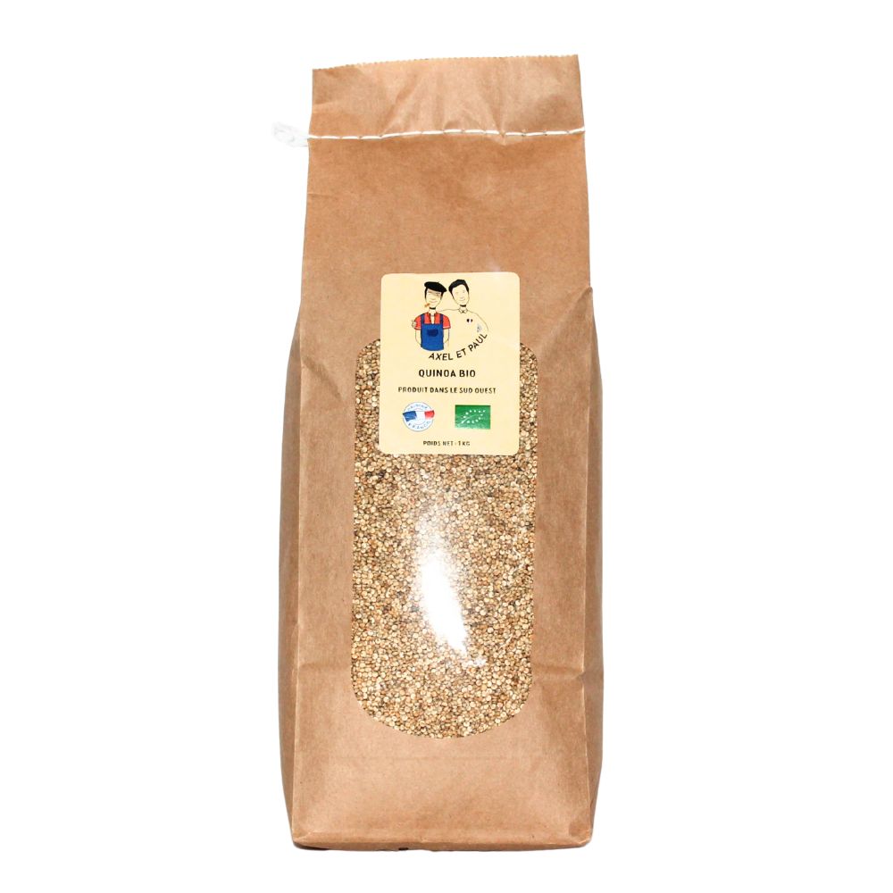 Un sachet de 1 kg de quinoa blond bio du Tarn
