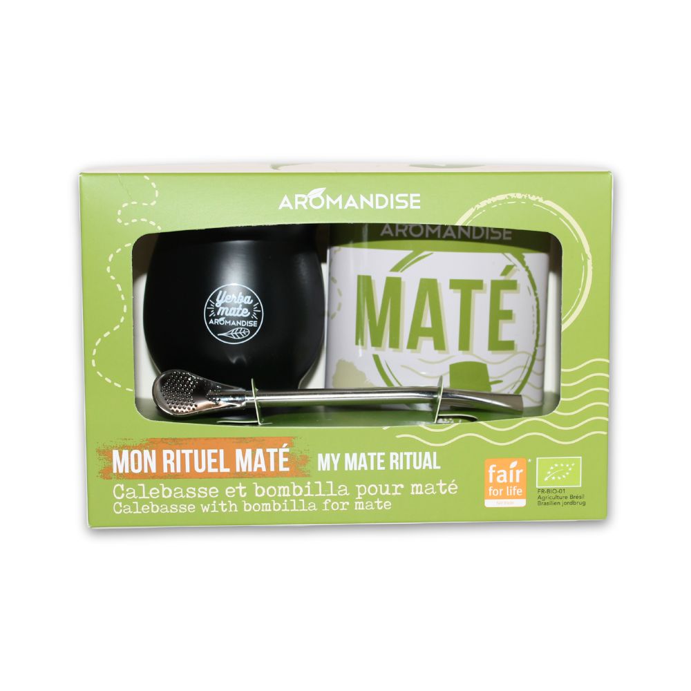 Coffret découverte Mon rituel Maté Aromandise avec calebasse et maté bio