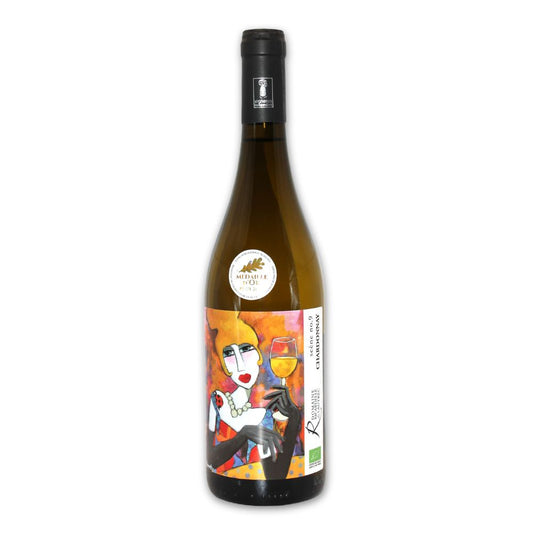 Bouteille de vin blanc Chardonnay biodynamique 75cl Ricardelle de Lautrec