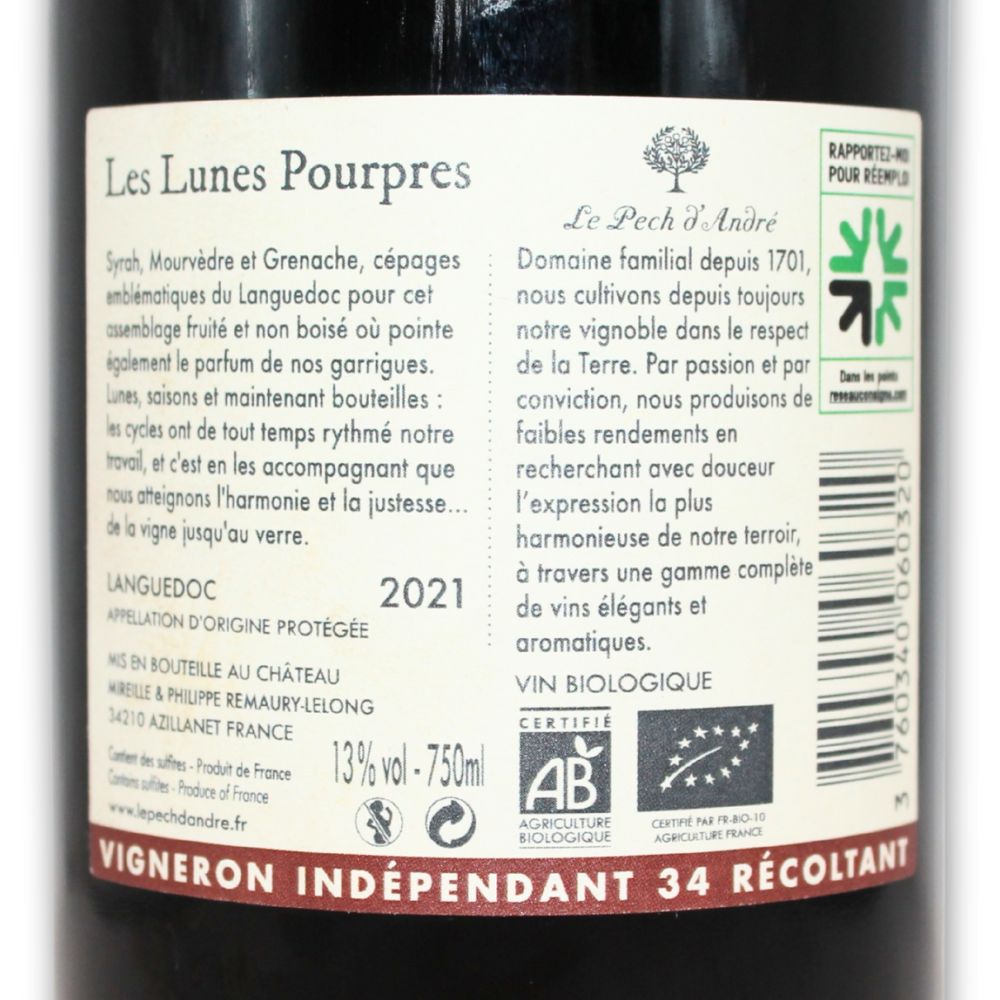 étiquette Les Lunes Pourpres