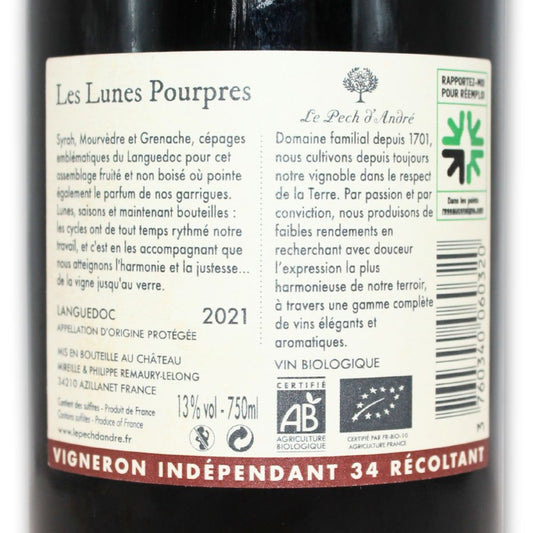 étiquette Les Lunes Pourpres
