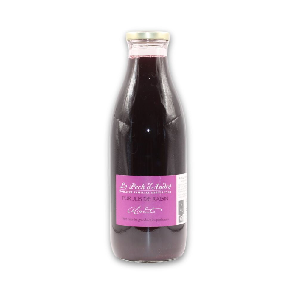 Pur jus de raisin rouge bio 1L Pech d’André viticulteur Minervois