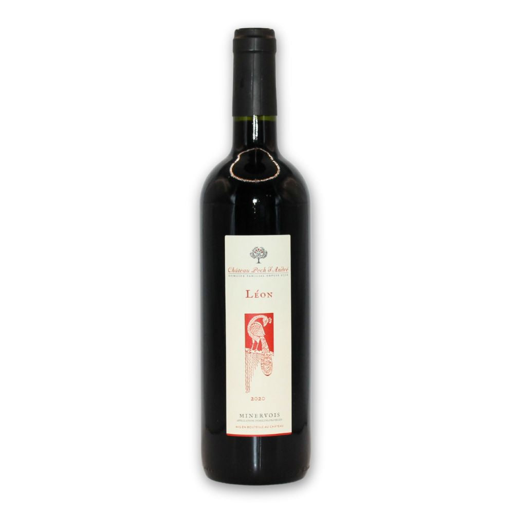 Bouteille de Léon vin rouge bio minervois 75cl