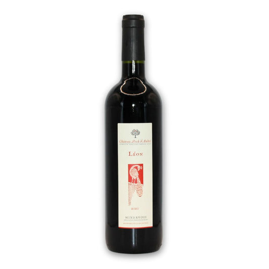 Bouteille de Léon vin rouge bio minervois 75cl