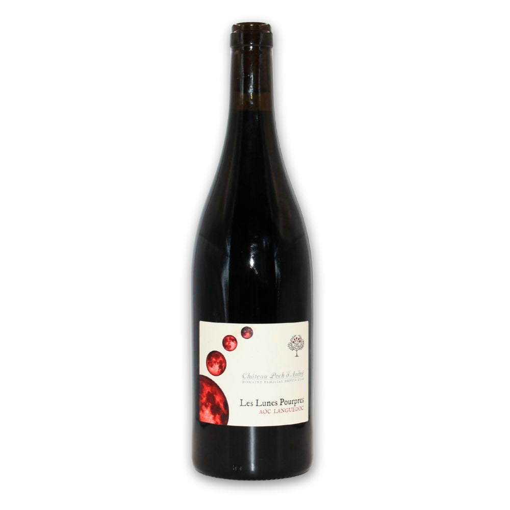 Bouteille de vin rouge Les Lunes Pourpres AOC Languedoc bio