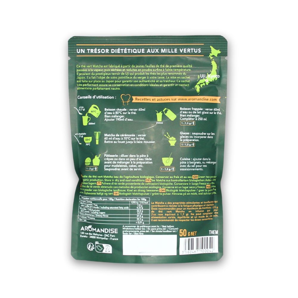 Thé verte matcha - utilisations