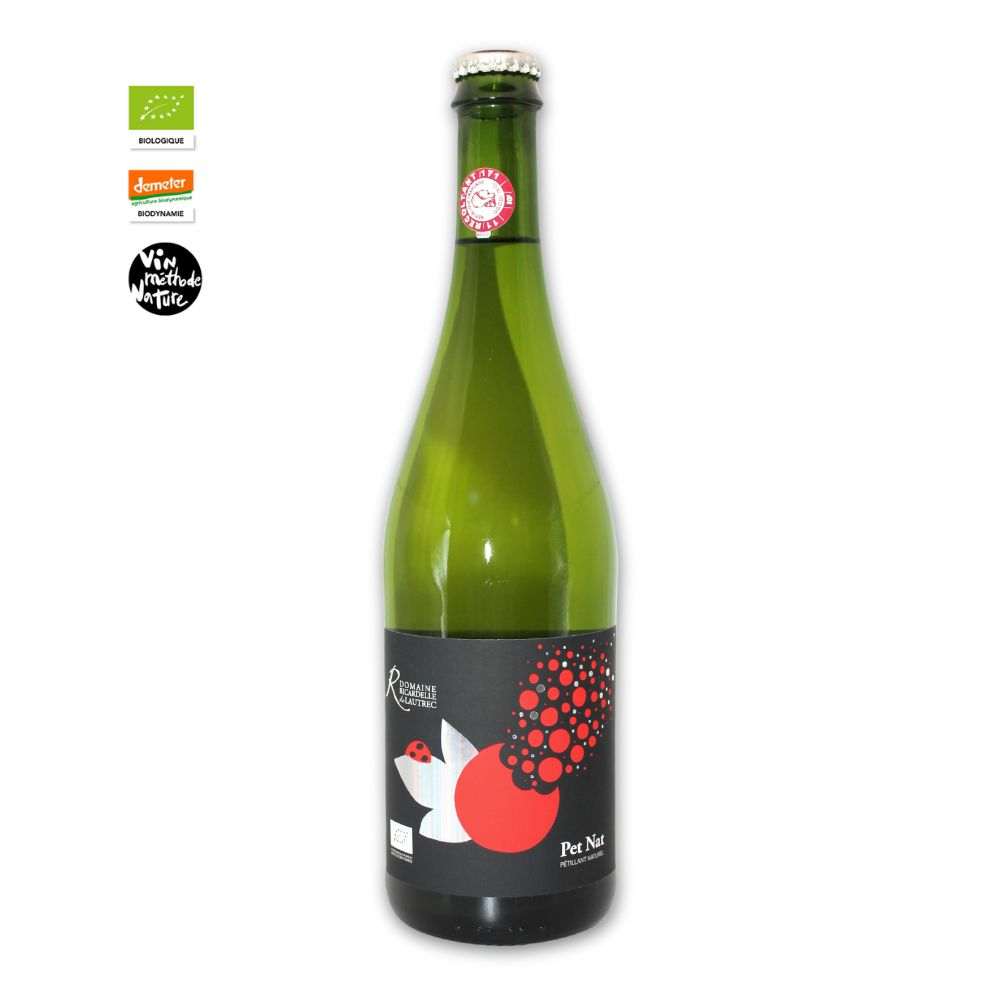 Bouteille de Pet Nat 75cl Ricardelle de Lautrec vin biodynamique