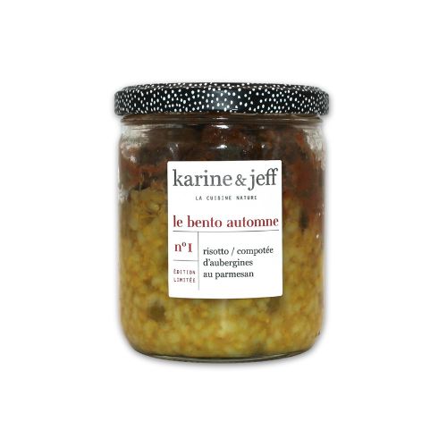 Risotto bio compotée d'aubergines au parmesan 330g