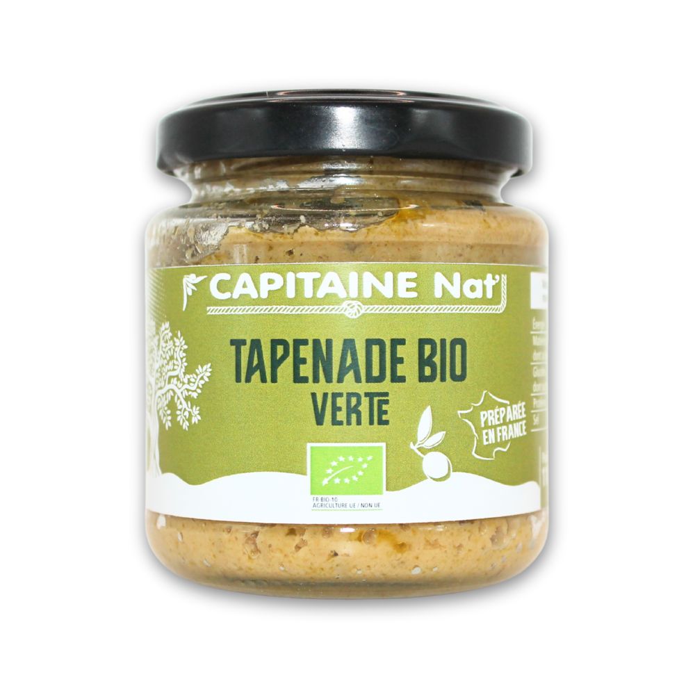 Pot de tapenade verte bio Capitaine Nat’ 110g