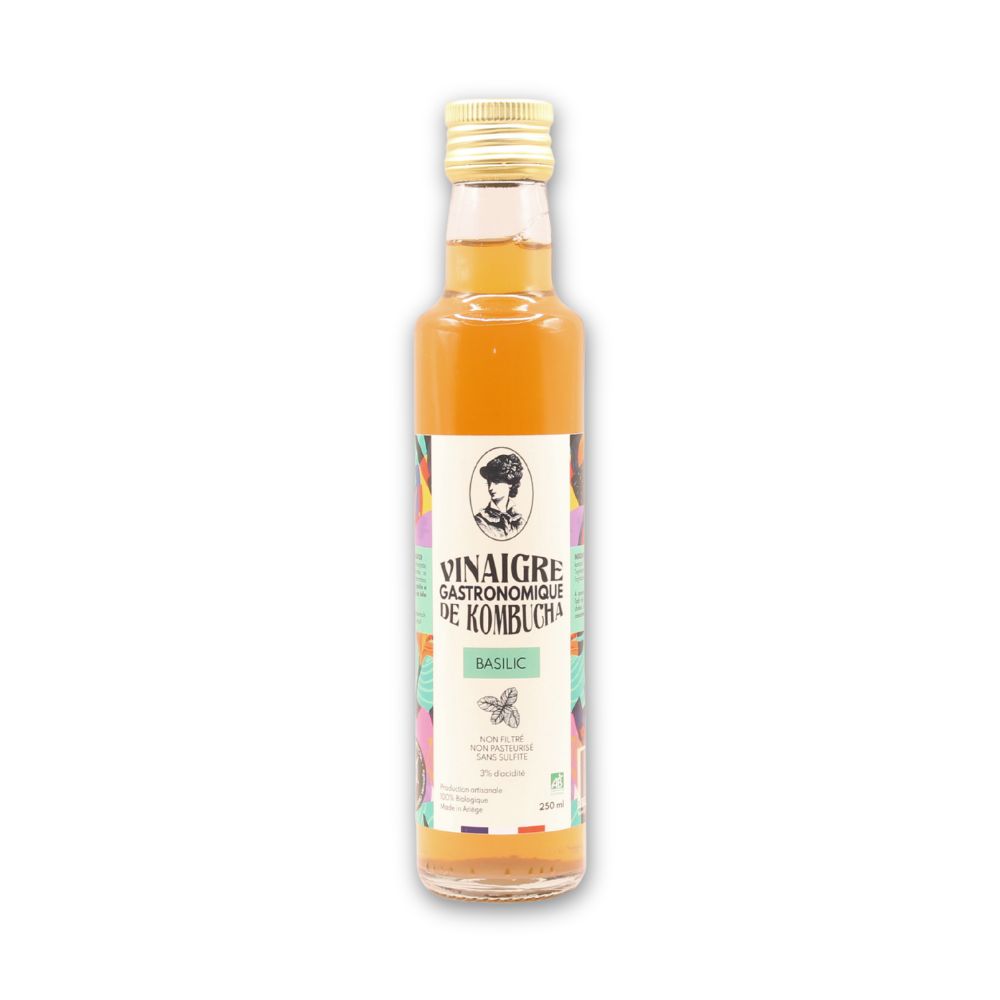 vinaigre kombucha basilic bio 25cl dame k