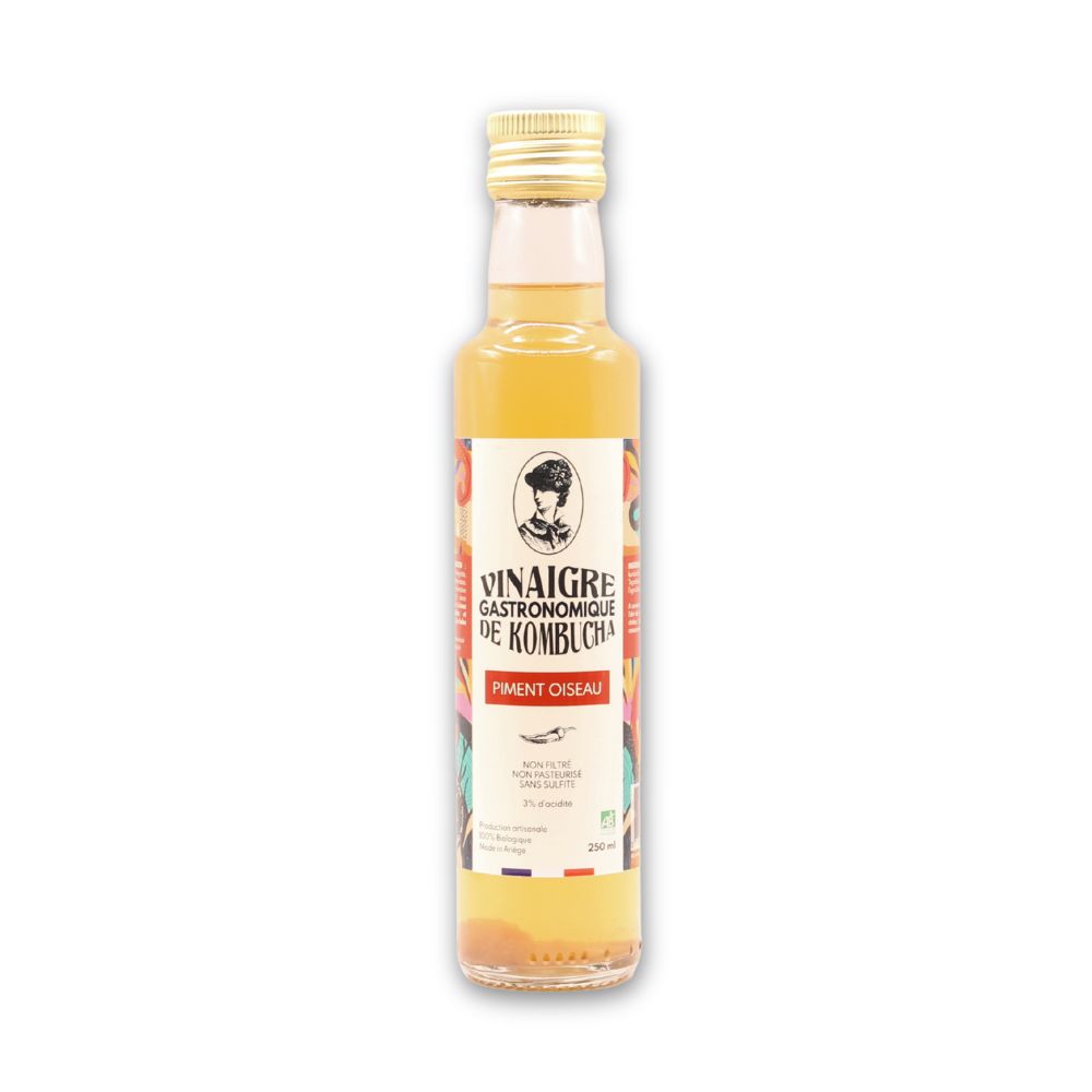 vinaigre kombucha piment oiseau bio 25cl dame k
