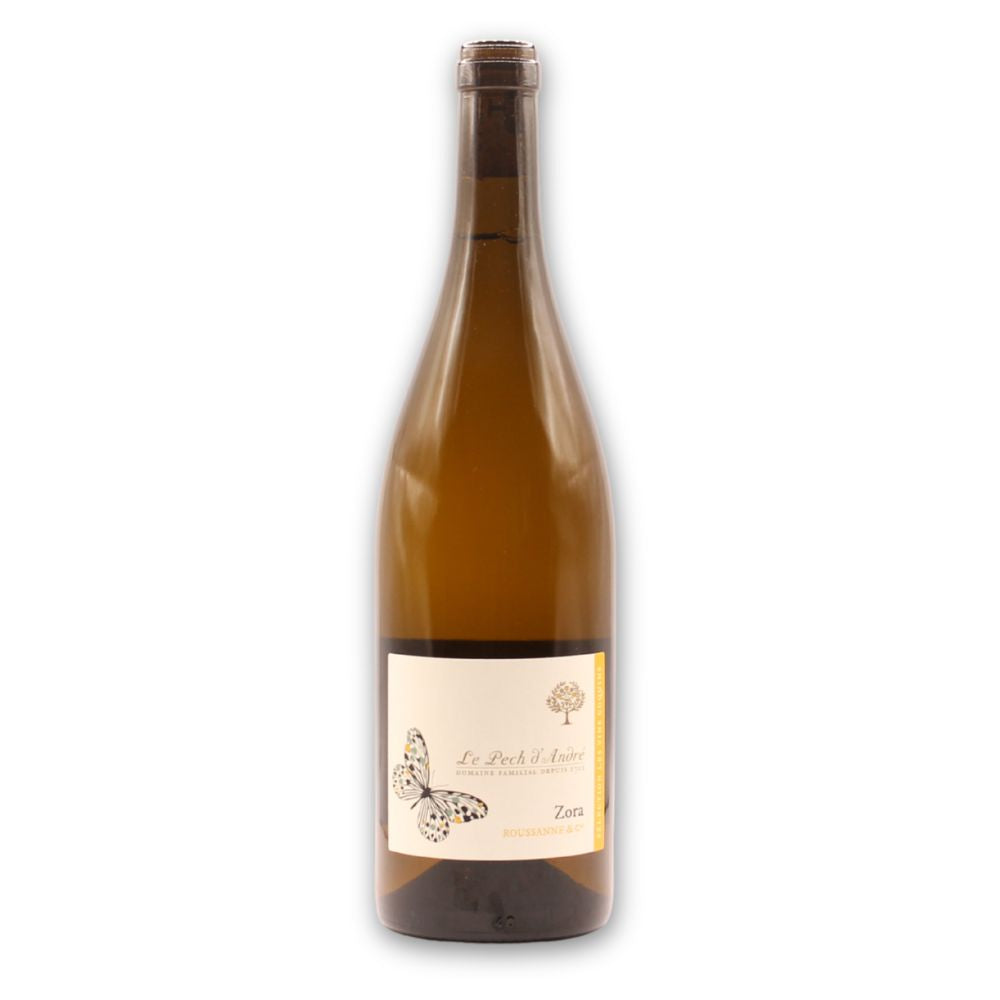 vin blanc bio Zora Pech d’André 75cl Minervois fruité d'abricot